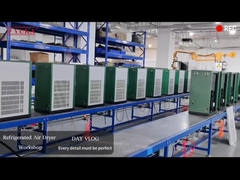 Secador de aire refrigerado integrado con evaporador medio y de aluminio para aplicaciones de tamaño medio