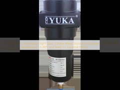 Configuración Vidrio de visión 3.0Mpa Separadores de agua Temperatura de funcionamiento 1.5-80oC y negro para necesidades industriales