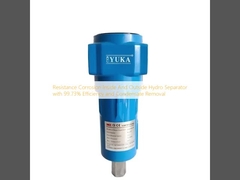 Resistencia a la corrosión dentro y fuera del separador hidráulico con una eficiencia del 99,73% y eliminación de condensado